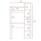 Tuhome 17.8 in. D X 63.9 in. H, 38.7 in. W X Laminate, Light Gray ELZ5539 - alternate 5